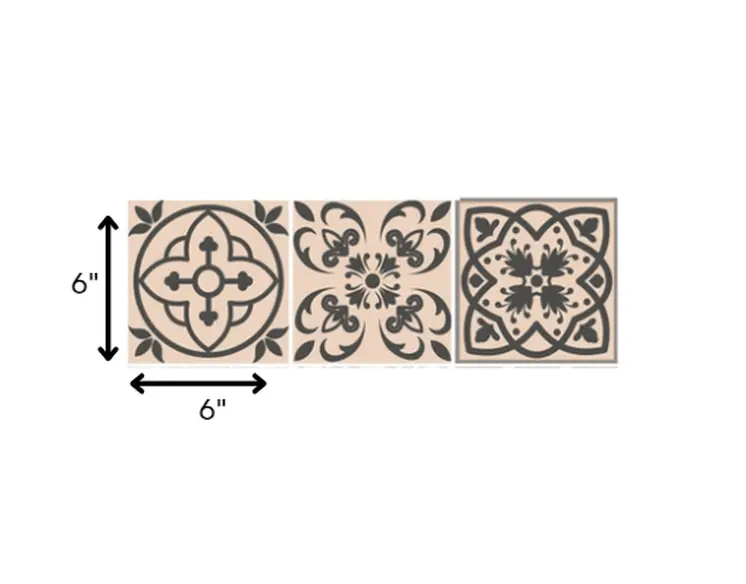 6" X 6" Espresso Brown Mosaic Peel And Stick Removable Tiles