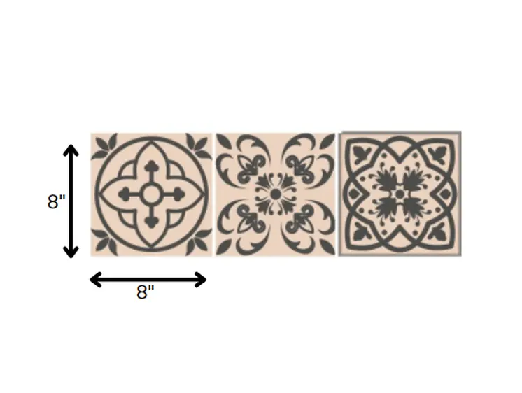 8" X 8" Espresso Brown Mosaic Peel And Stick Removable Tiles