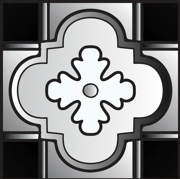 6" X 6" Black White And Gray Mosaic Peel And Stick Removable Tiles
