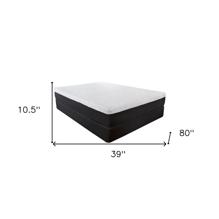 10.5" Lux Gel Infused Memory Foam And High Density Foam Mattress Twin Xl