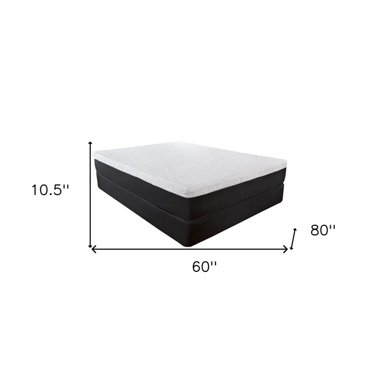 10.5" Lux Gel Infused Memory Foam And High Density Foam Mattress Queen