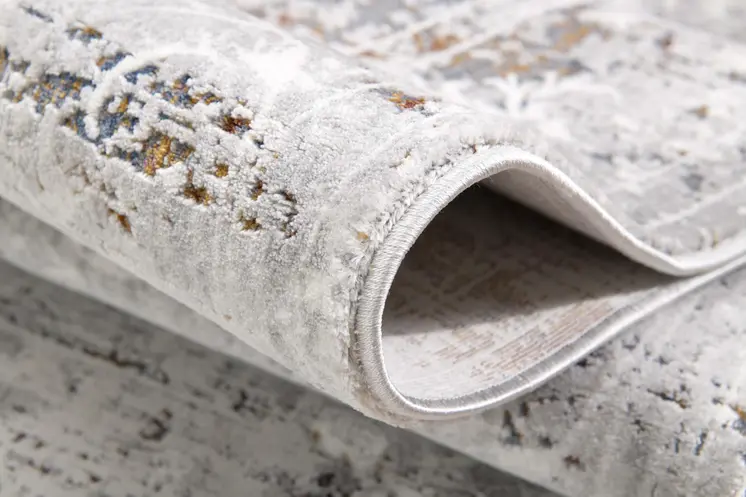 4' X 6' Gray Abstract Patterns Area Rug