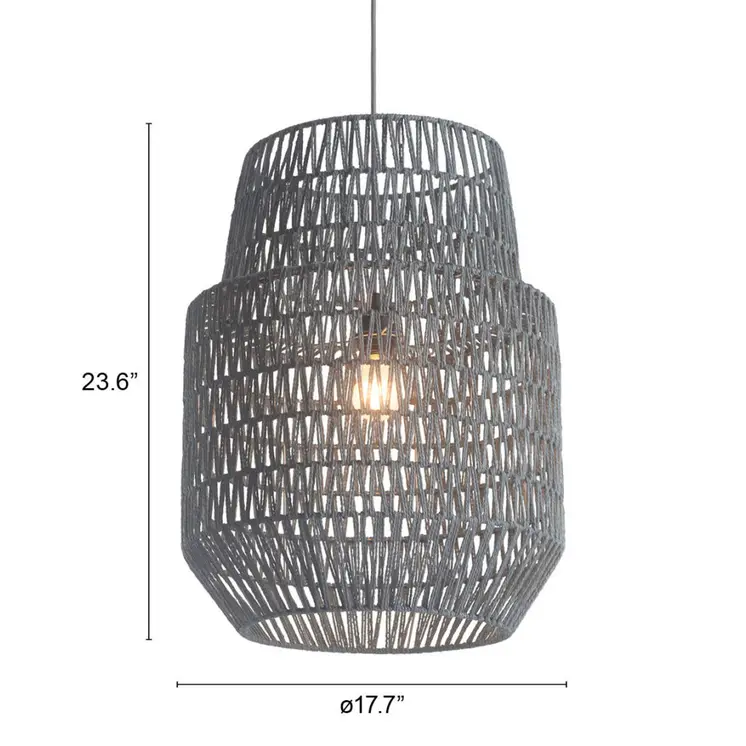 Gray Night Sky Zig Zag Ceiling Lamp