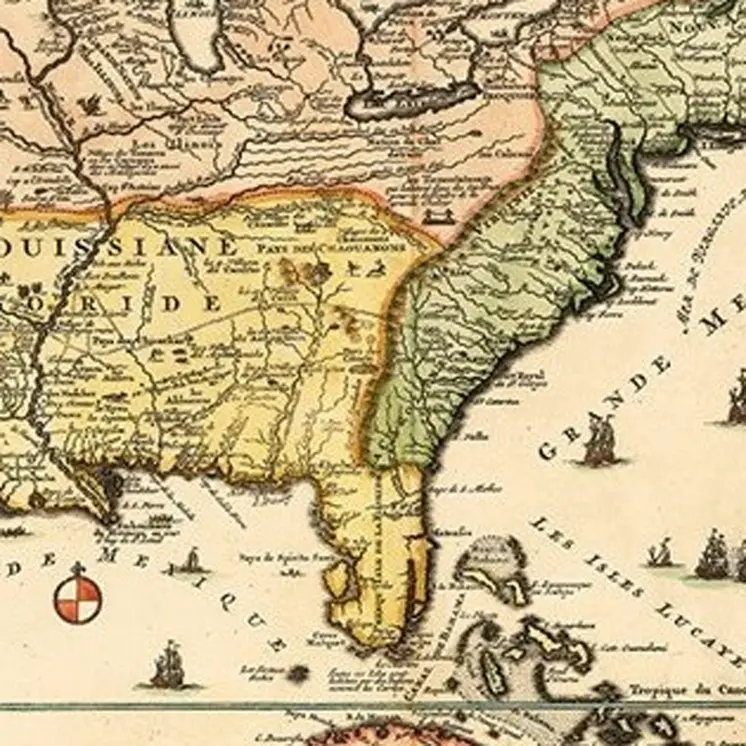 Vintage 1773 Map Of British Empire In North America Unframed Print Wall Art