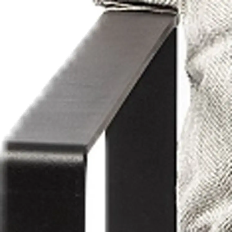 35" Gray and Black Fabric Lounge Chair