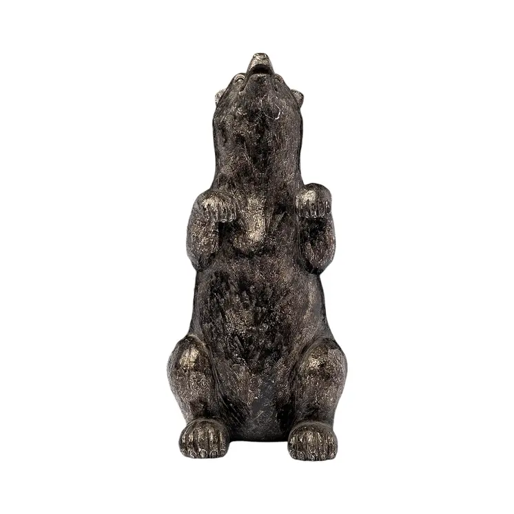 Metallic Tone Grizzly Bear Bookends