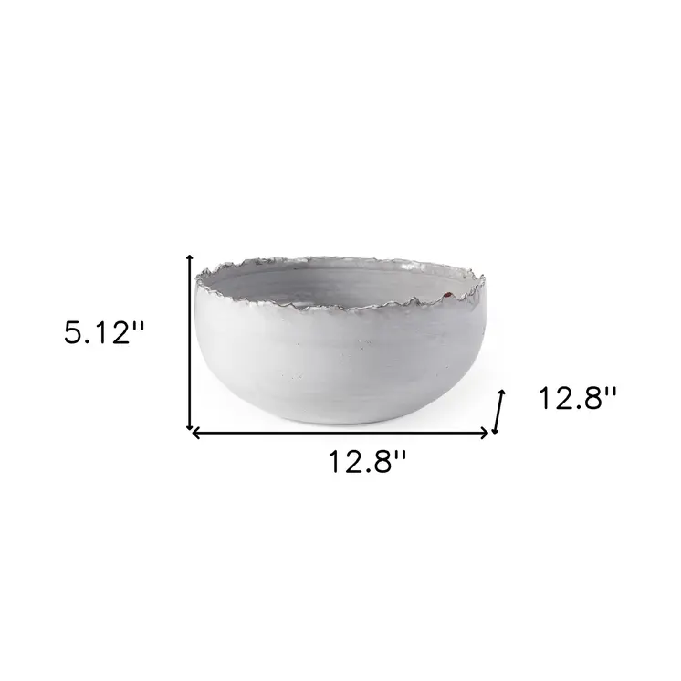 5" White Ceramic Decorative Bowl
