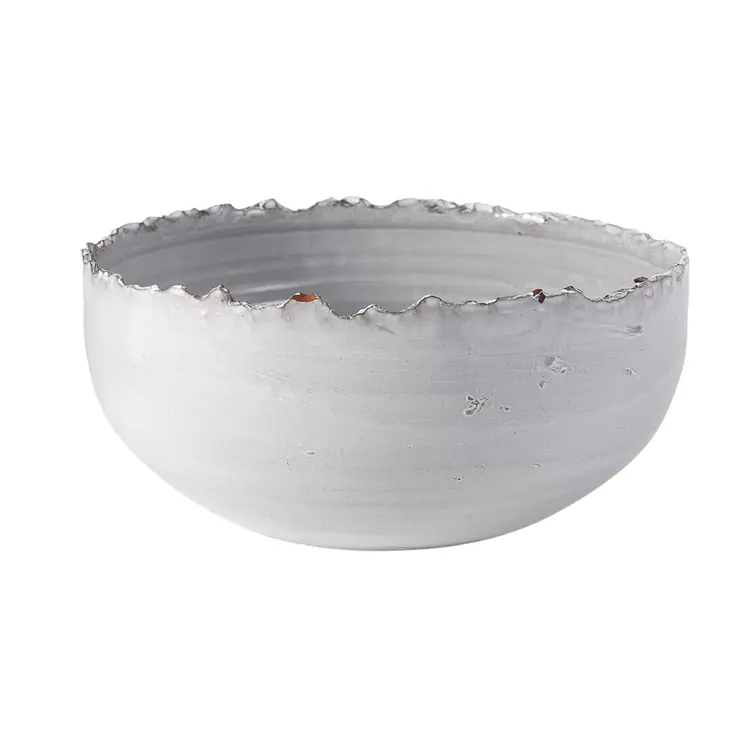 5" White Ceramic Decorative Bowl