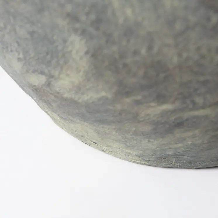 28" Gray Cylinder Ceramic Floor Vase