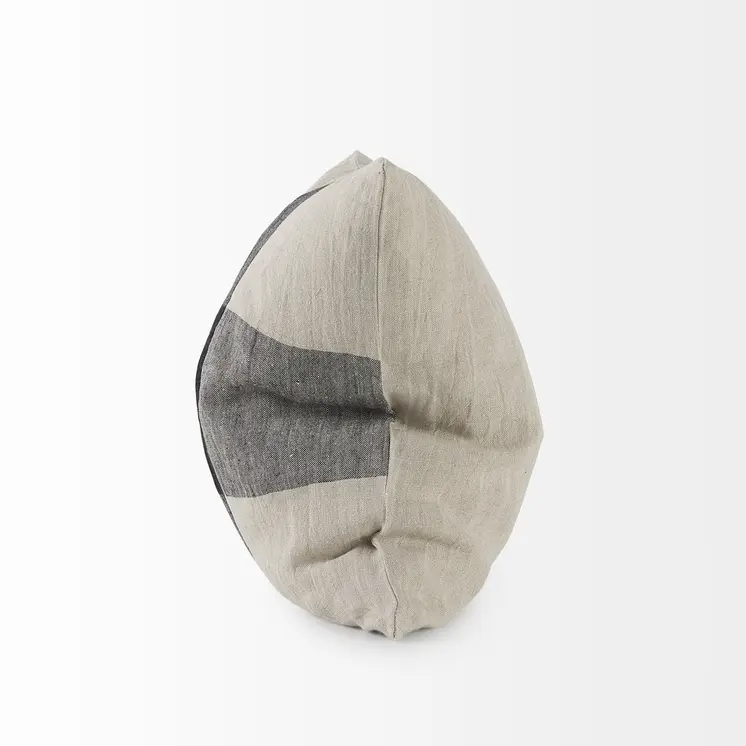 Beige And Black Plaid Pattern Throw Pillow Cover