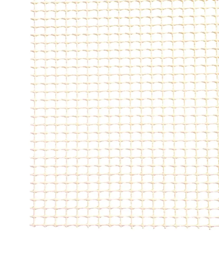 4' x 6' Ivory Striped Weave Non Slip Rug Pad