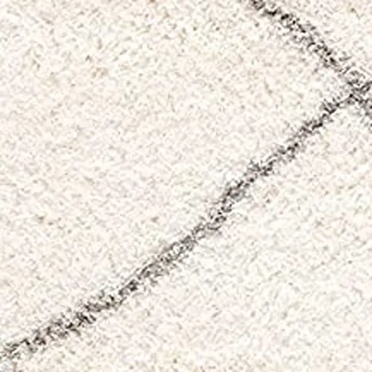 7' X 9' Ivory Modern Uneven Lattice Area Rug