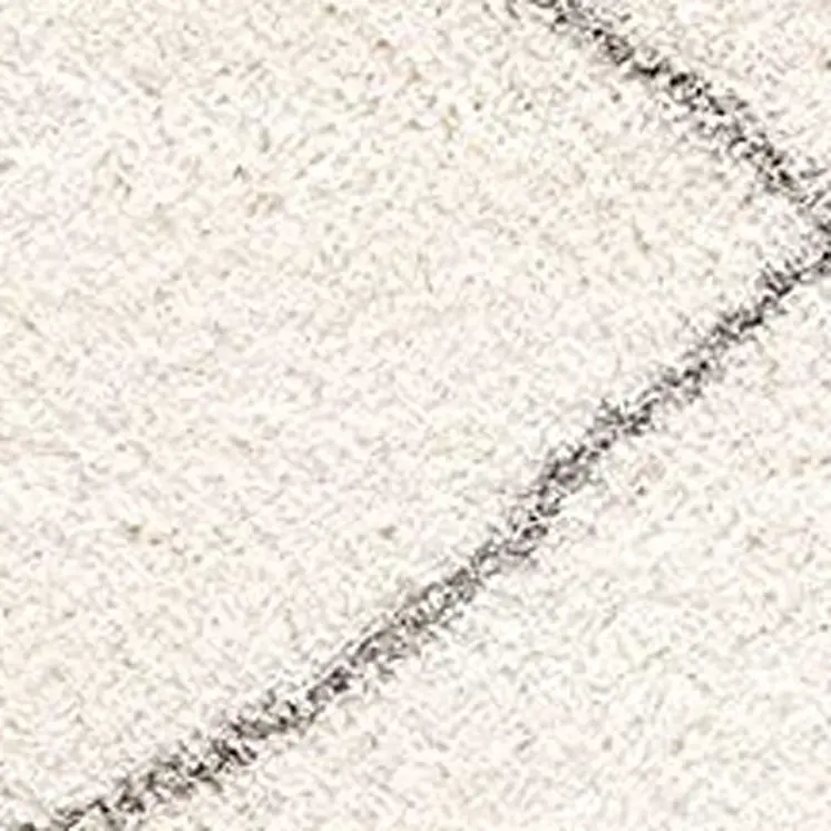 7' X 9' Ivory Modern Uneven Lattice Area Rug