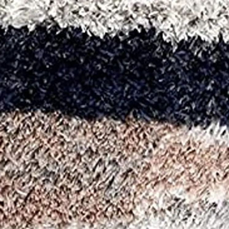 8' X 11' Gray And Black Strokes Area Rug