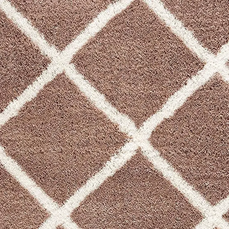 8' X 11' Beige Geometric Area Rug