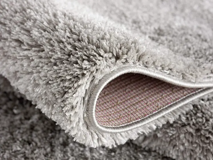 8' X 11' Gray Modern Solid Shag Area Rug