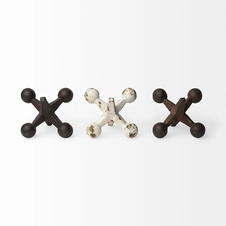 Set Of Three Iron Jack Sculptures