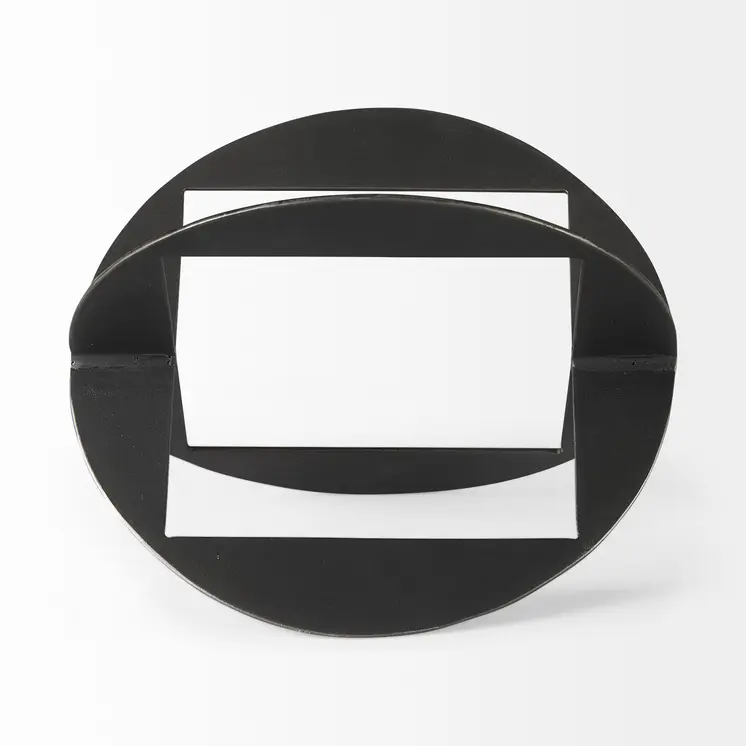 10" Black Polyresin Tabletop Sculpture