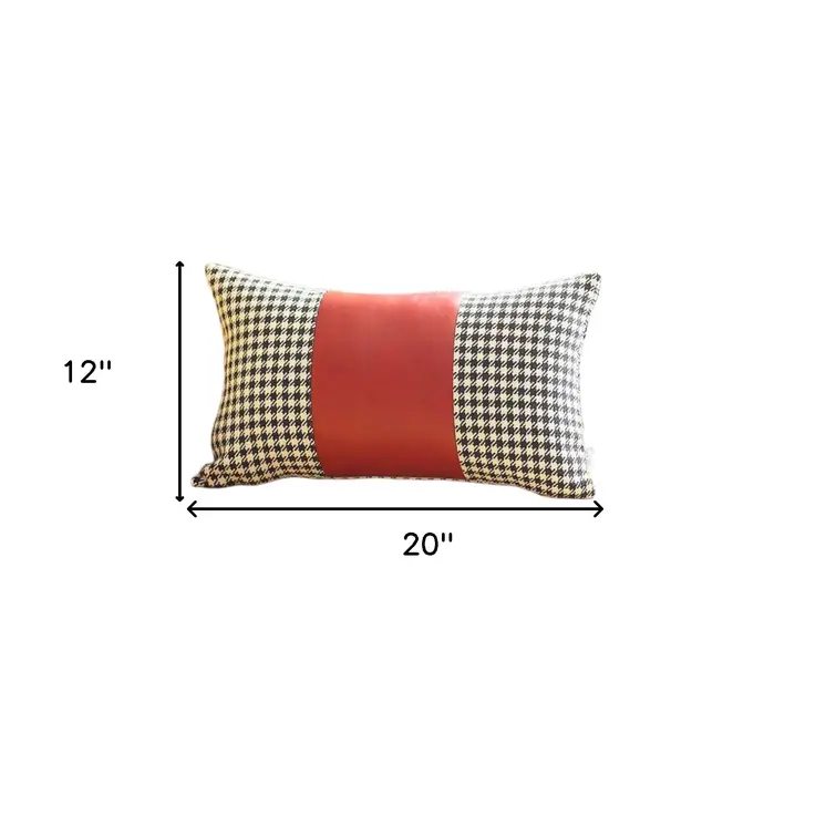 Set of Two 12" X 20" White Fabric Lumbar Throw Pillow Covers