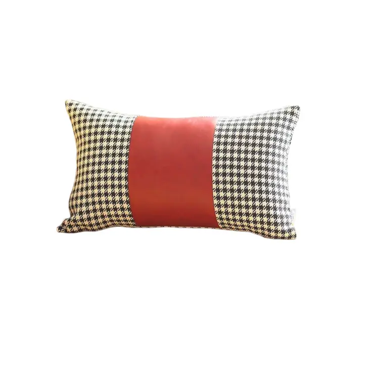 Set of Two 12" X 20" White Fabric Lumbar Throw Pillow Covers