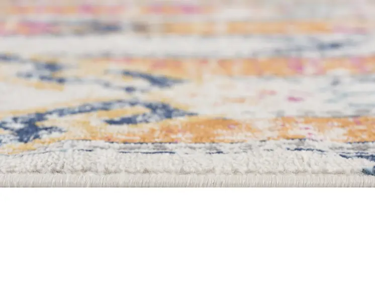 6' X 9' Gold and Ivory Southwestern Area Rug