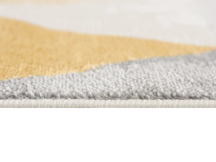 8' X 10' Yellow and Ivory Geometric Area Rug