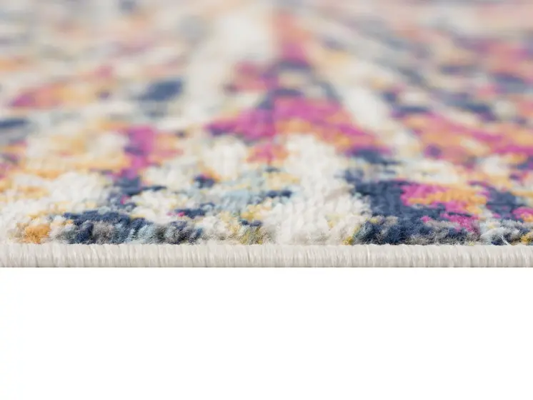 8' X 11' Cream Celestial Burst Abstract Area Rug