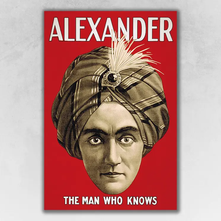 Vintage Alexander Vintage Magic Unframed Print Wall Art