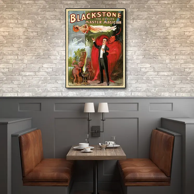 Vintage 1934 Blackstone Magic Unframed Print Wall Art