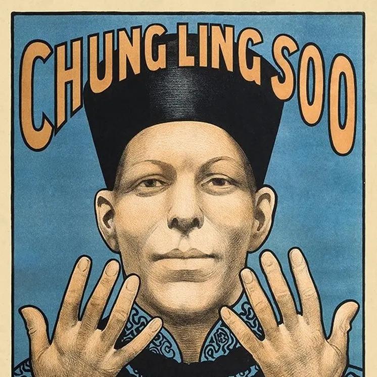 Chung Ling Soo Vintage Magic Unframed Print Wall Art
