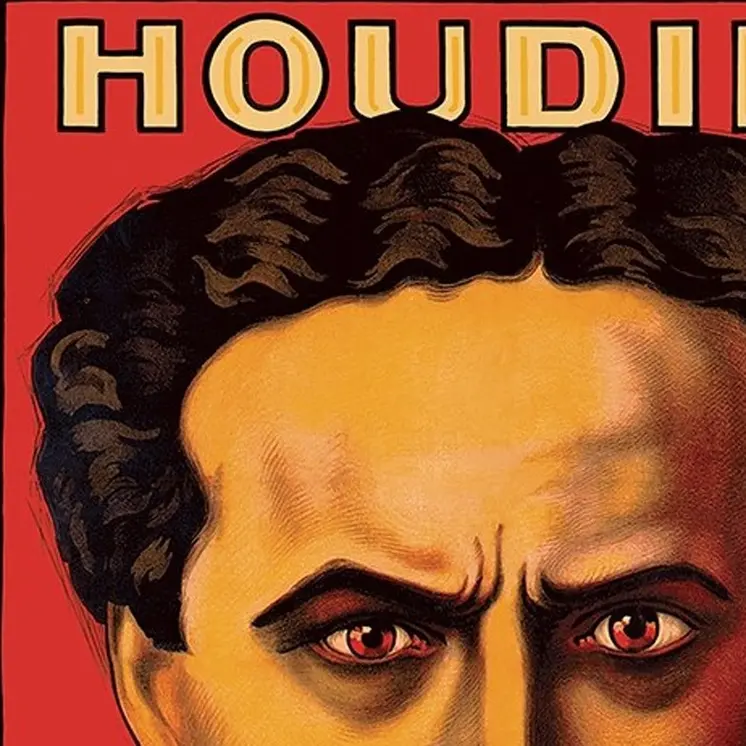 11" X 14" Houdini Master Of Mystery Vintage Magic Poster Wall Art