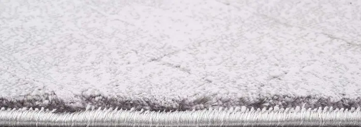 7' X 10' Gray Distressed Diamonds Area Rug