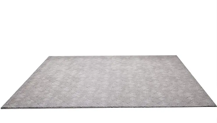 8' X 11' Gray Distressed Diamonds Area Rug