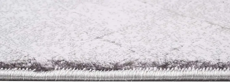 8' X 11' Gray Distressed Diamonds Area Rug