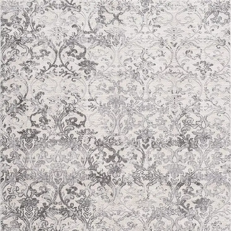 5' X 8' Cream Toile Power Loom Area Rug