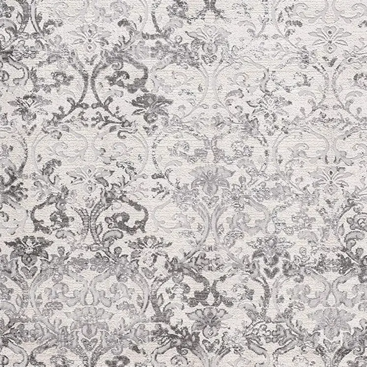 7' X 10' Cream Toile Power Loom Area Rug