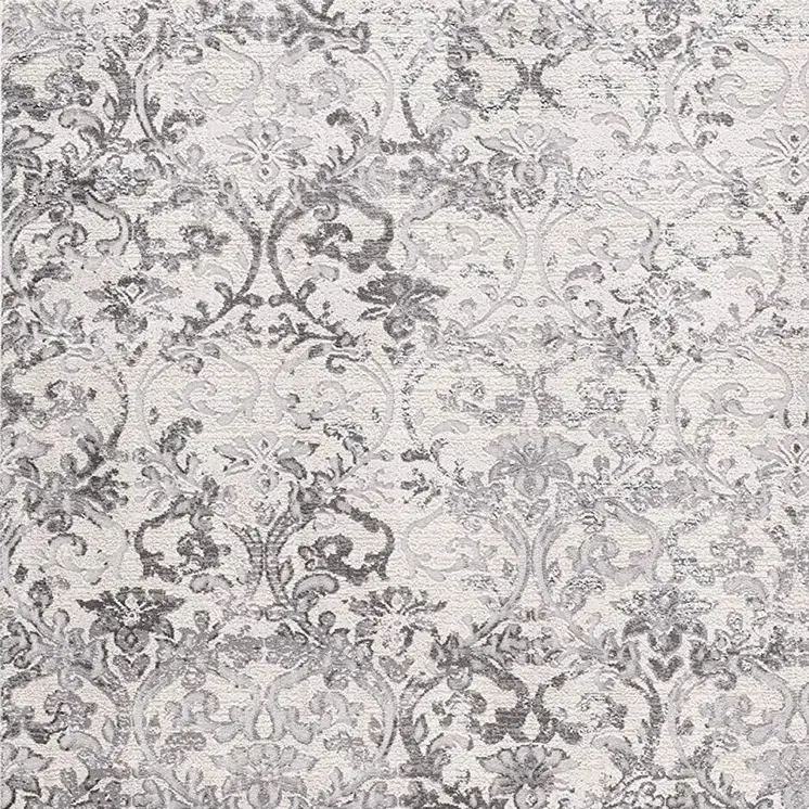 8' X 11' Cream Toile Power Loom Area Rug