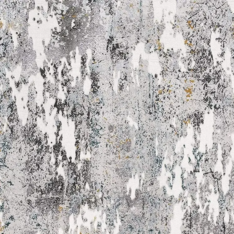 8' X 10' Gray Abstract Power Loom Area Rug