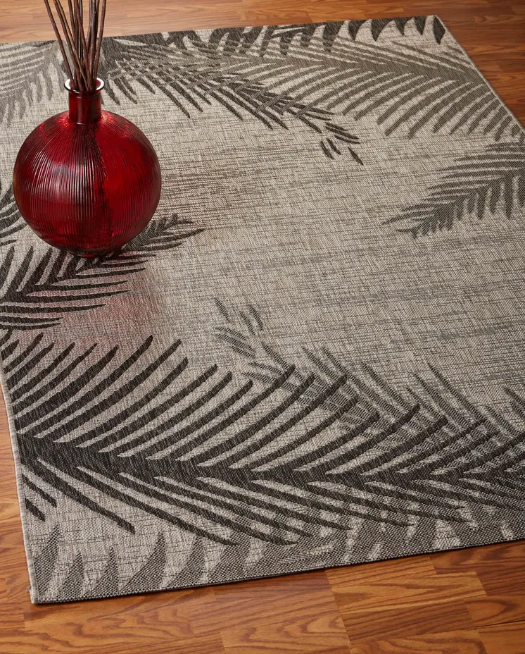 8' X 9' Beige Indoor Outdoor Area Rug