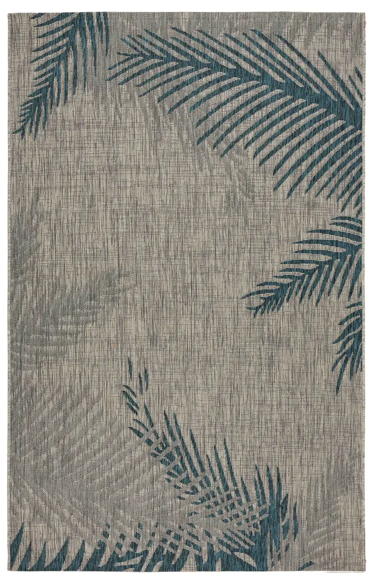 8' X 9' Gray Indoor Outdoor Area Rug