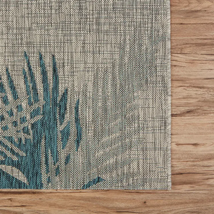 8' X 9' Gray Indoor Outdoor Area Rug
