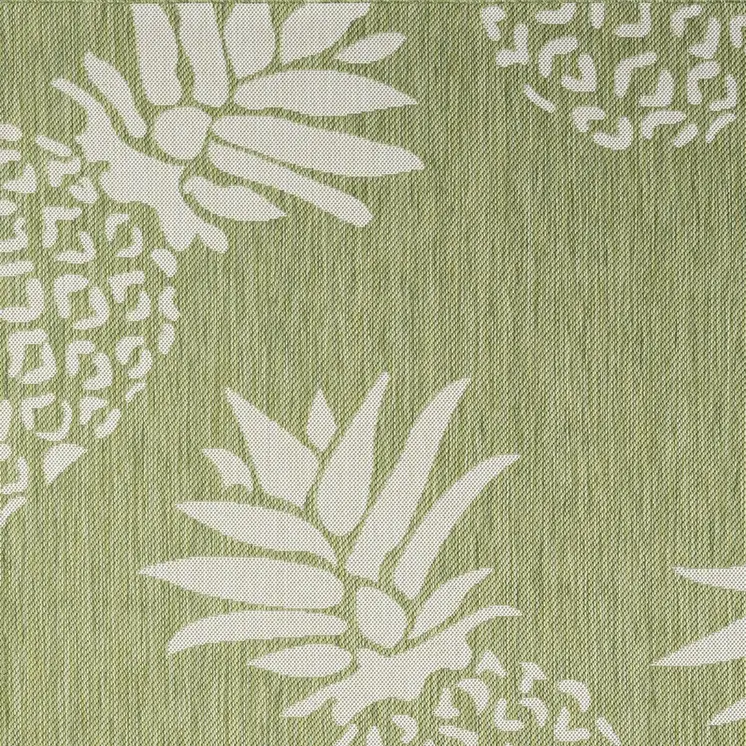 5' X 7' Green Indoor Outdoor Area Rug