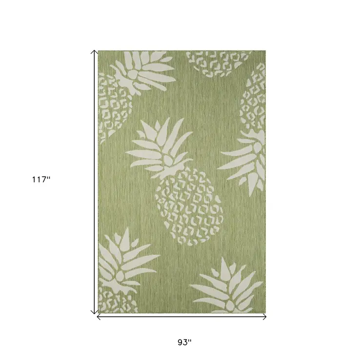 8' X 10' Green Indoor Outdoor Area Rug