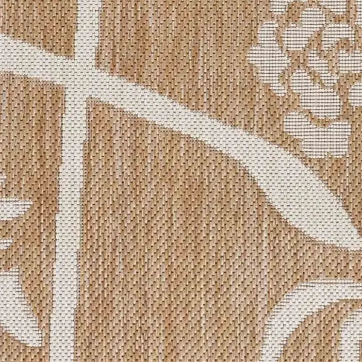 8' X 10' Beige Indoor Outdoor Area Rug