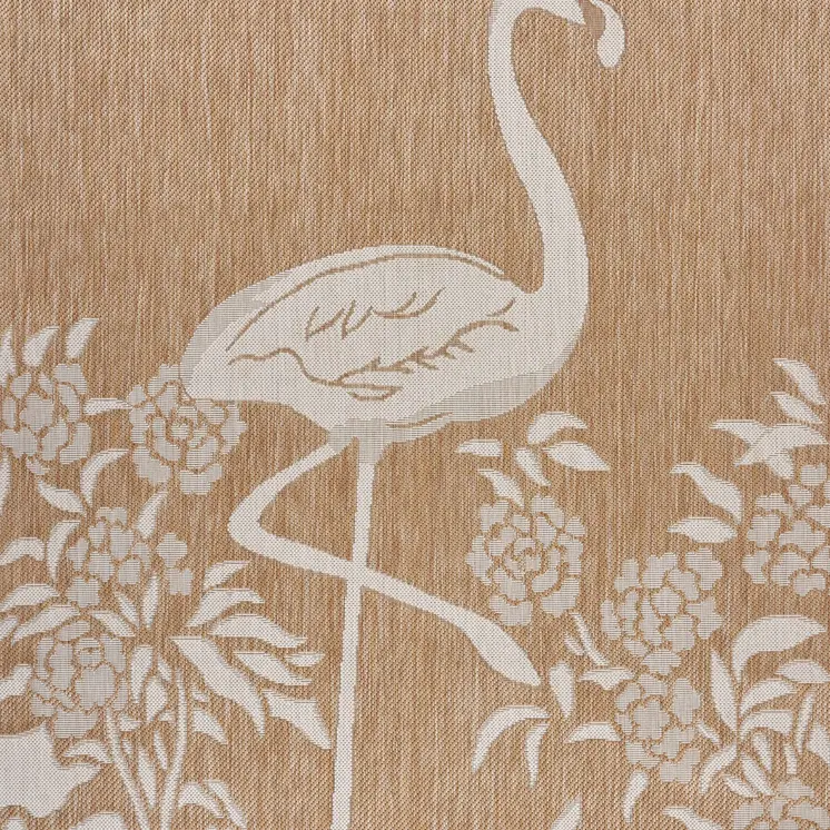 8' X 10' Beige Indoor Outdoor Area Rug