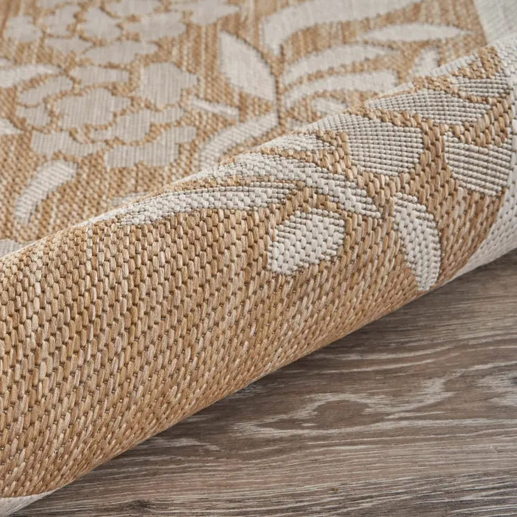 8' X 10' Beige Indoor Outdoor Area Rug