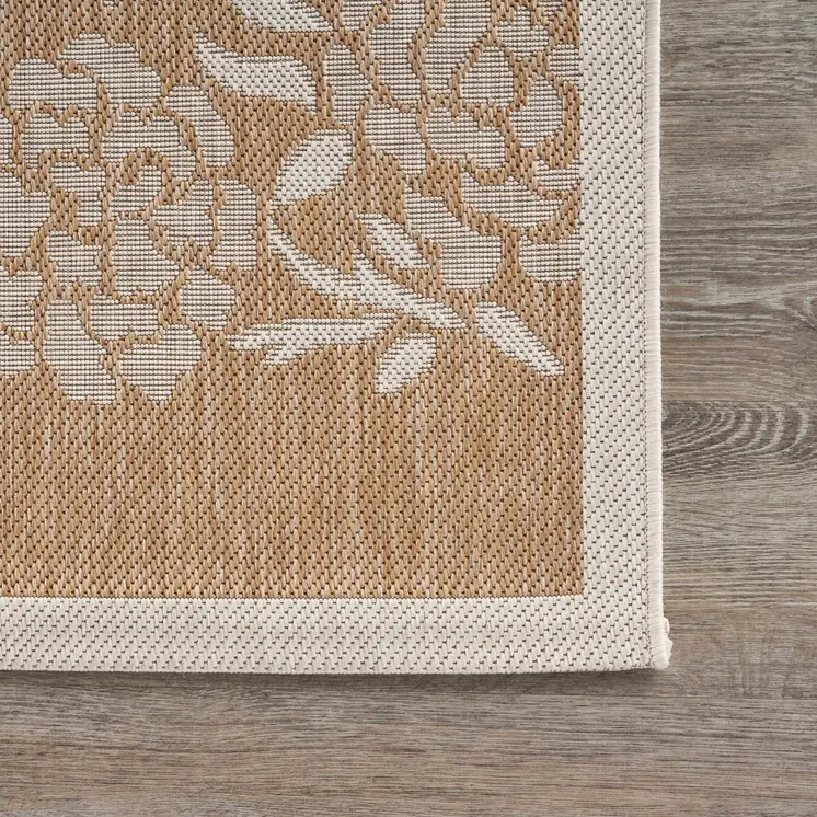 8' X 10' Beige Indoor Outdoor Area Rug
