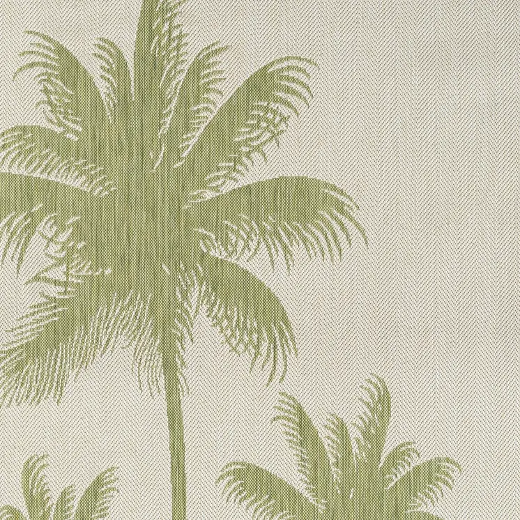 5' X 7' Beige Indoor Outdoor Area Rug