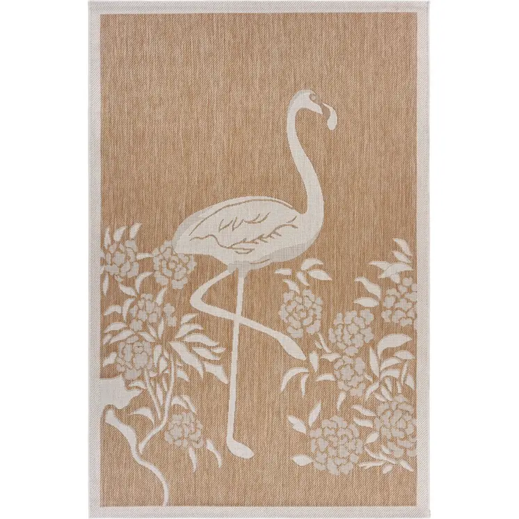2' X 3' Beige Indoor Outdoor Area Rug