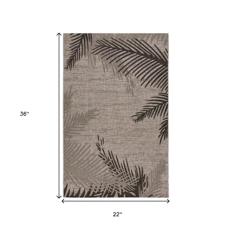2' X 3' Beige Indoor Outdoor Area Rug